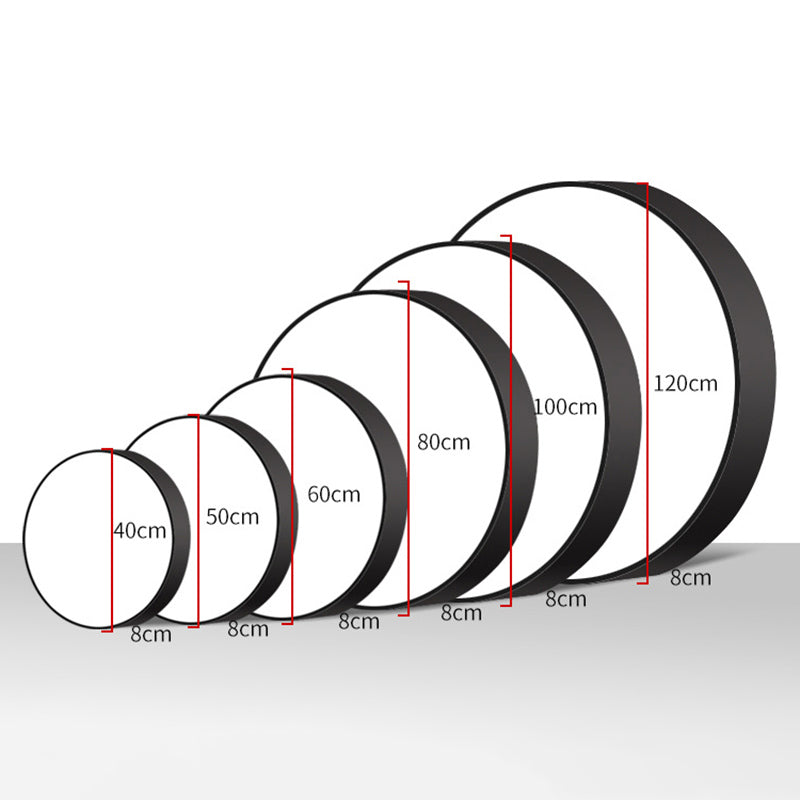 Lampada rotonda Black Lampada rotonda LED Minimalist LED Impiccamento per l'ufficio