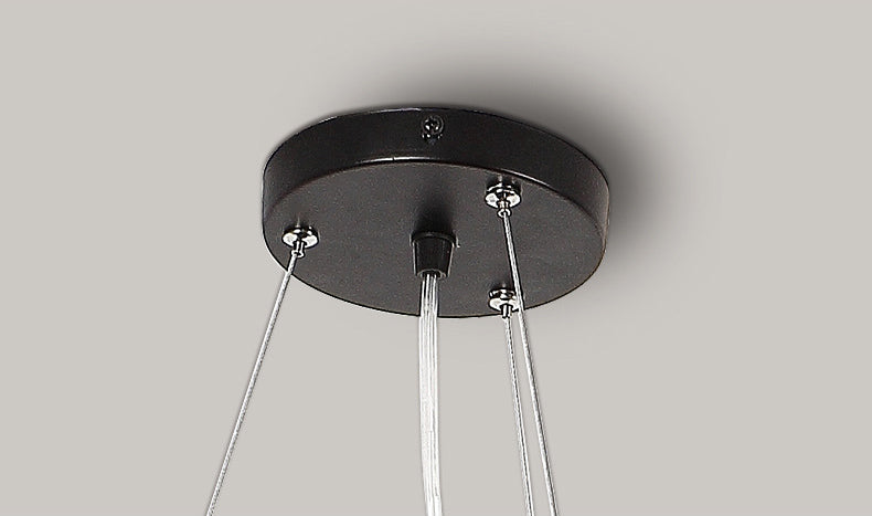 Metall sechseckiger Anhänger Deckenleuchte Einfachheit Schwarzes LED Hanges Licht mit Acryldiffusor