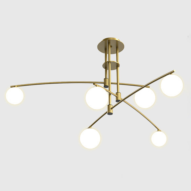 Tiered Opaline Glass Island Light Simple Style Ceiling Suspension Lamp for Living Room