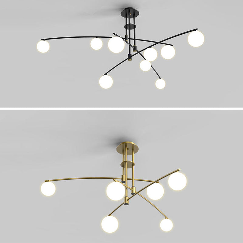 Tiered Opaline Glass Island Light Simple Style Ceiling Suspension Lamp for Living Room