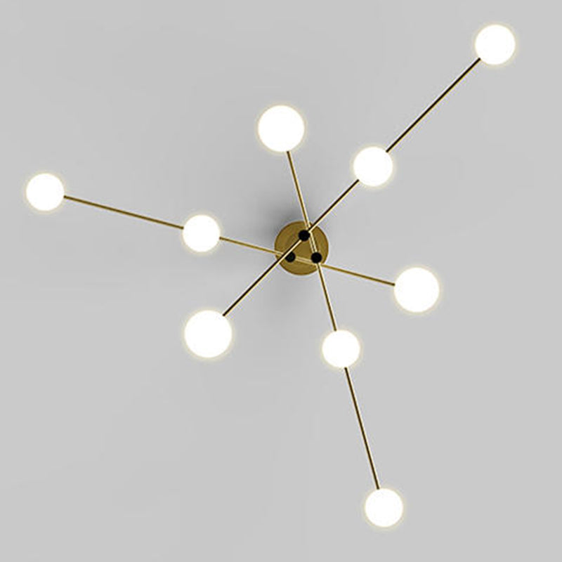 Tiered Opaline Glass Island Light Simple Style Ceiling Suspension Lamp for Living Room