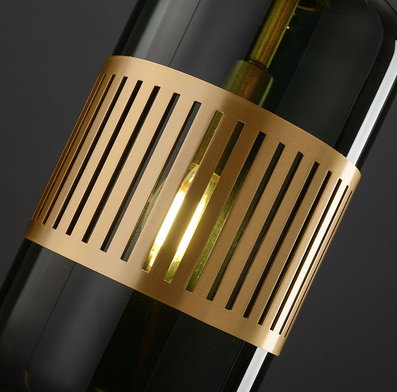 Ball and Cylinder Glass Suspension Lighting Postmodern 4-Light Island Light for Diner