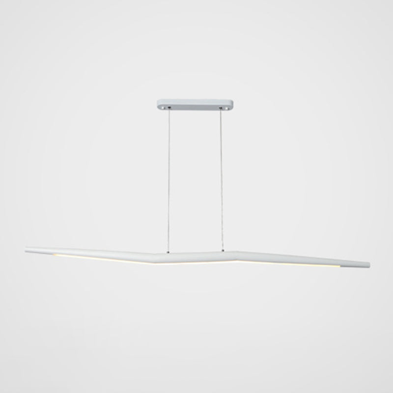 Twig Shaped Metal Ceiling Lamp Minimalistic LED Island Light Fixture for Restaurant