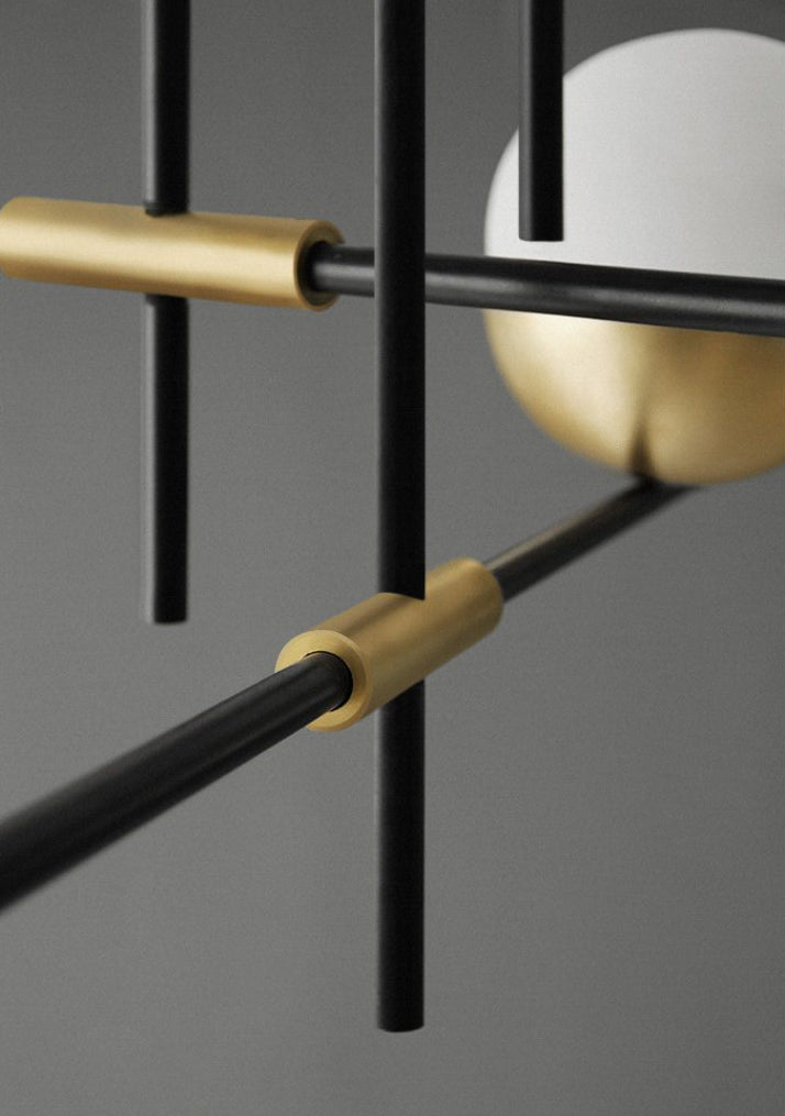 Gold Nut Shaped Suspension Light Nordic White Glass Island Ceiling Light for Living Room