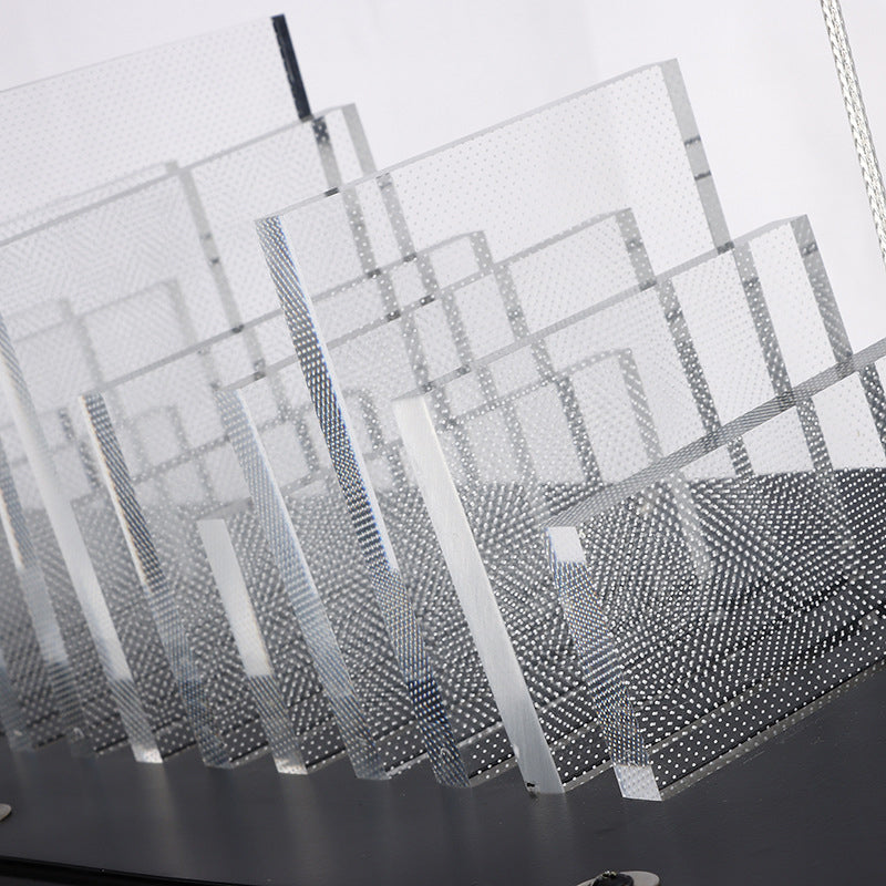 Rectangular LED Island Light Fixture Simplicity Acrylic Black Pendant Light for Dining Room