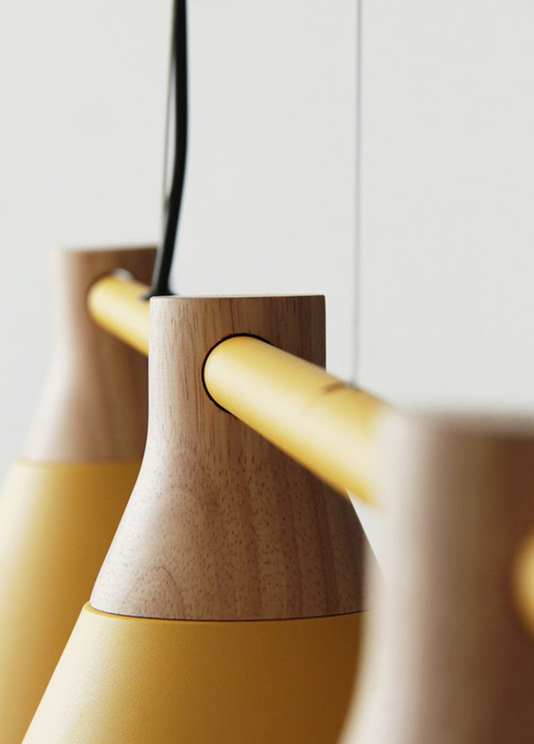 3 Lights Metal Island Pendant Lighting Nordic Style Cone Shade Island Lamps for Dining Table