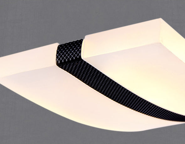 Modern Minimalist LED Island Pendant Lighting Wave Acrylic Island Ceiling Light for Living Room