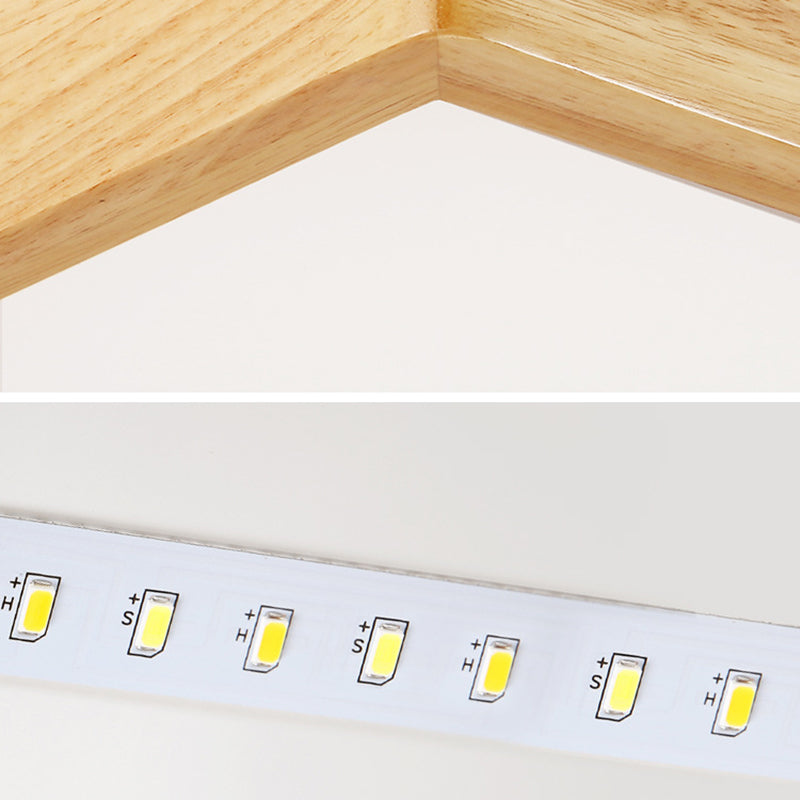 Pendance île rectangulaire beige éclairage moderne les lampes îles à LED minimaliste modernes