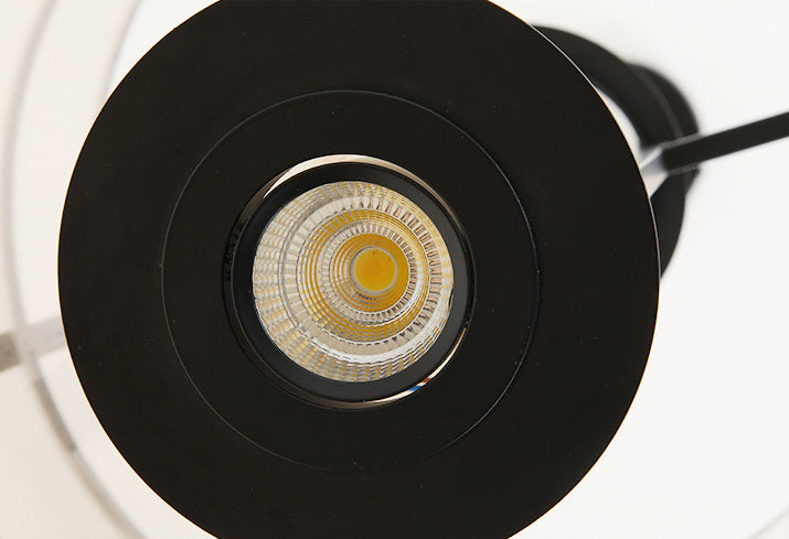 Lámpara colgante de tono de lino de doble cilindro lámpara colgante moderna 1 luz de techo colgante de luz para dormitorio