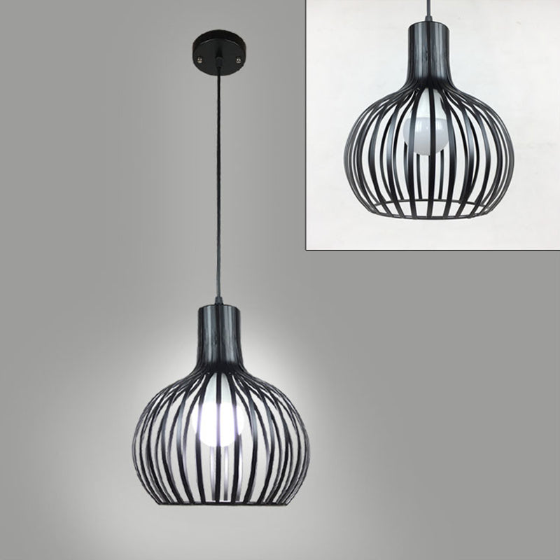 Metall 1 hellanhänger leichte nordische einfache Tränenkäfighängelampe für das Restaurant