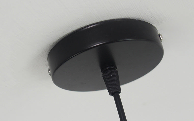 Black Metal 1 Light Anhänger Leichtes nordisches retro geometrischer Drahtkäfighängelampe für das Restaurant