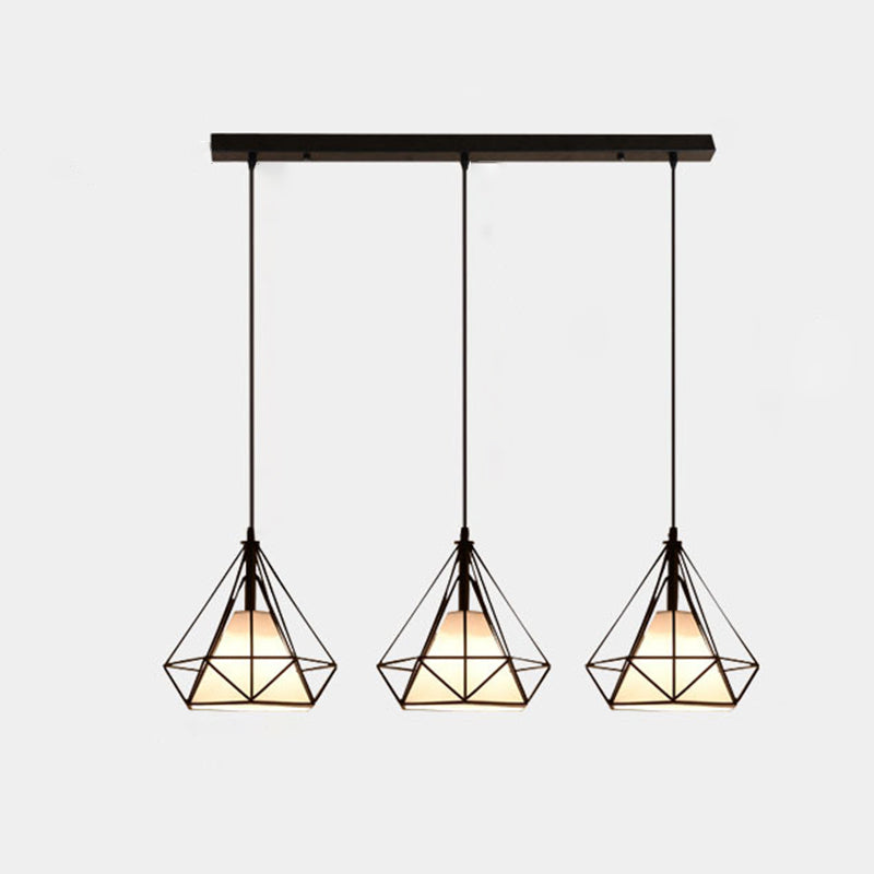 Diamond Iron Cluster Anhänger Beleuchtung moderne minimalistische Hanglampe für Esstisch