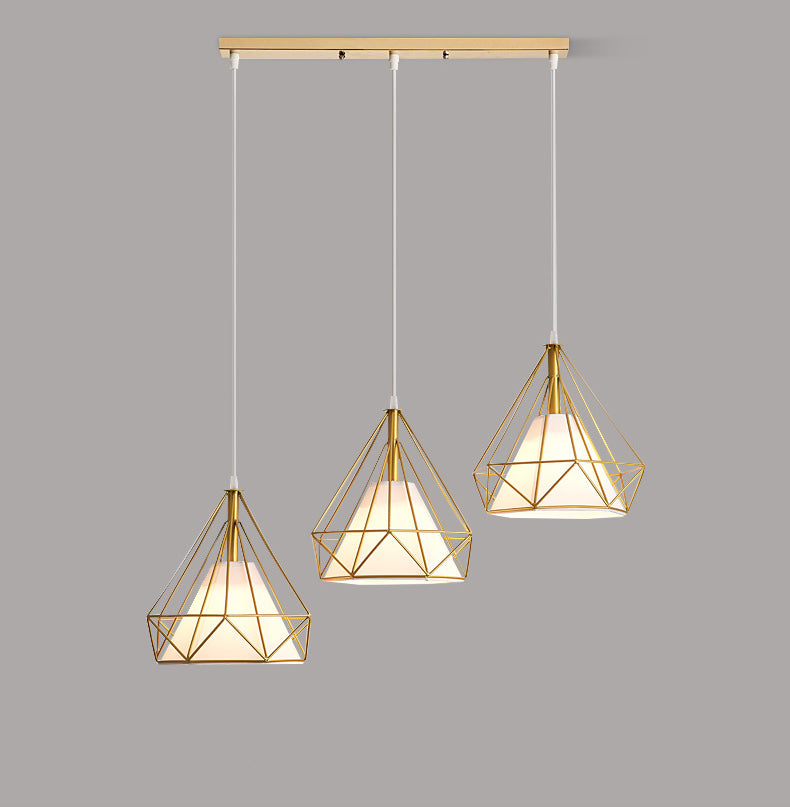Diamond Iron Cluster Anhänger Beleuchtung moderne minimalistische Hanglampe für Esstisch
