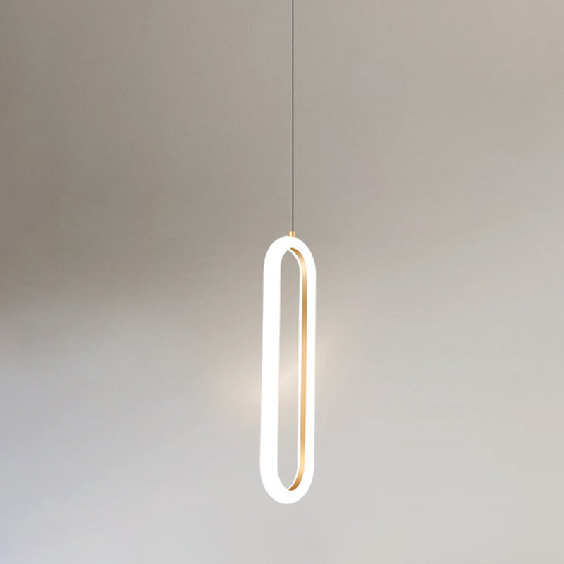 Gouden ronde vorm hanglamp moderne minimalistische ledhanglamp voor woonkamer