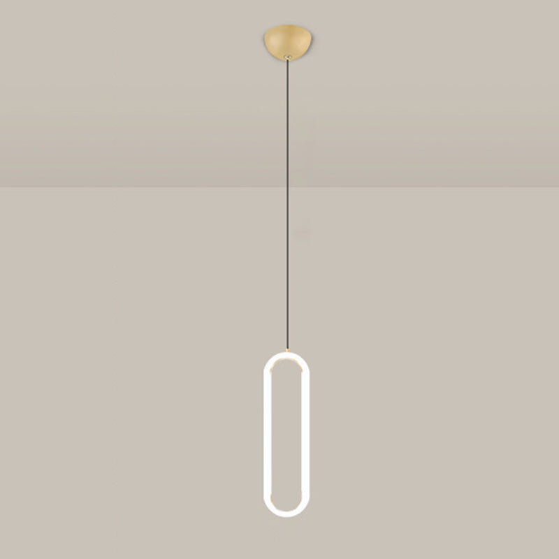 Gouden ronde vorm hanglamp moderne minimalistische ledhanglamp voor woonkamer
