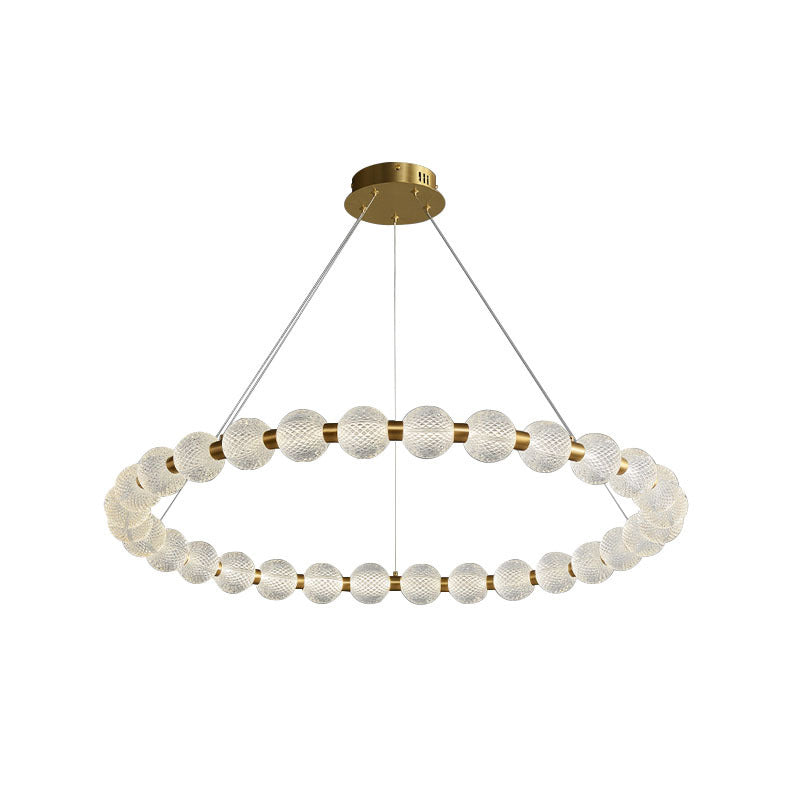 Gouden ronde vorm hanglamp moderne minimalistische acryl -ledhanglamp voor woonkamer