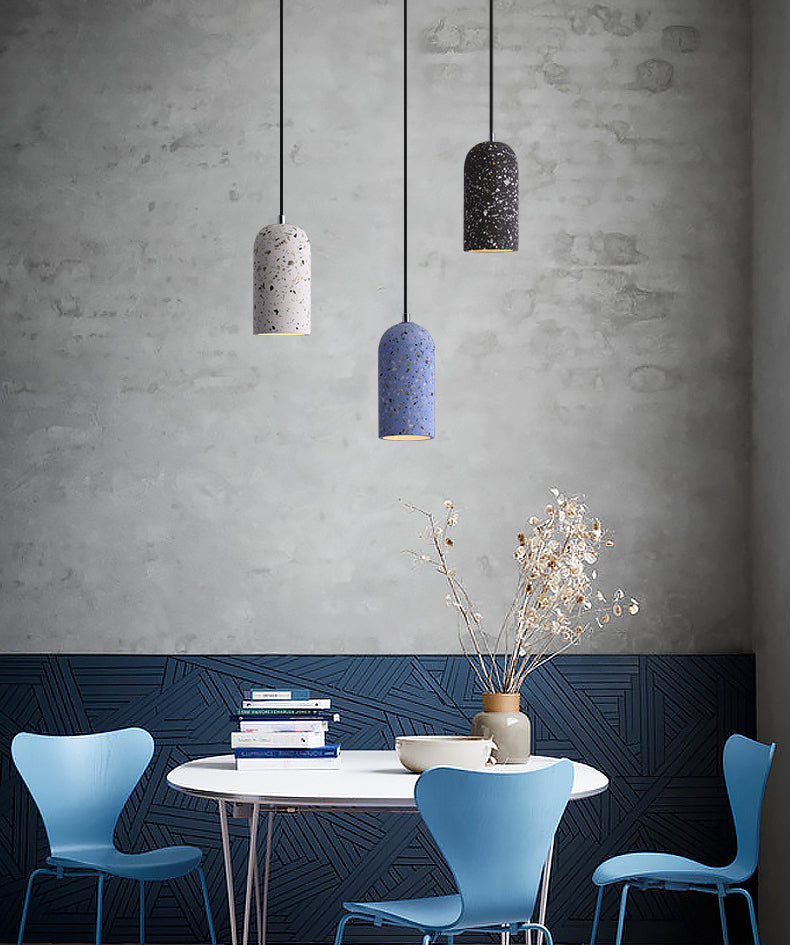 Kuppelform -Anhängerlampe moderne minimalistische kreative Steinhängelampe für Esszimmer