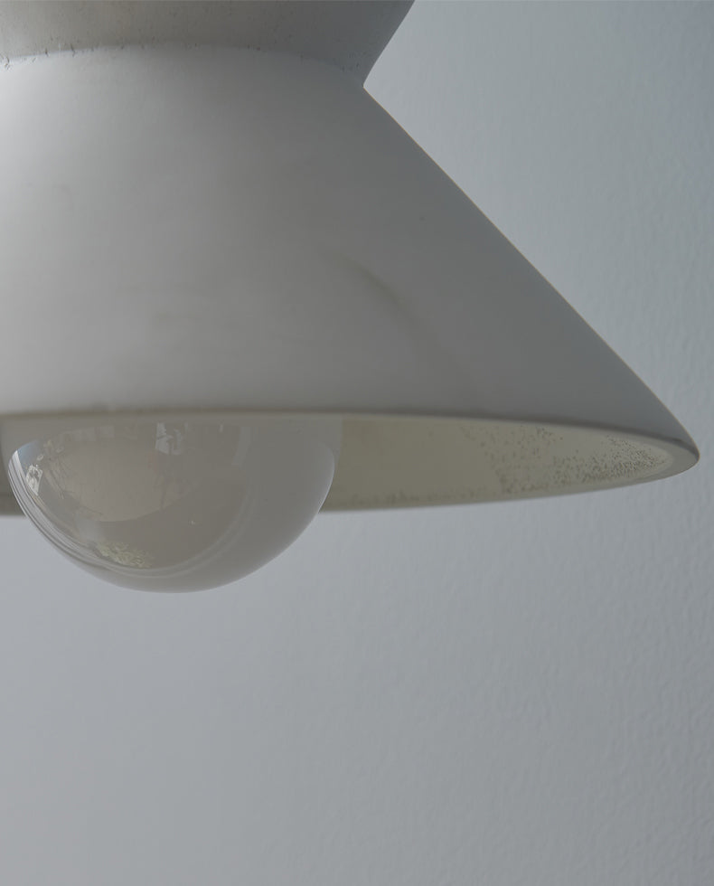 Weißer Zement verjüngter hängende leichte nordische minimalistische Stil 1 Light Restaurant Down Mini Anhänger