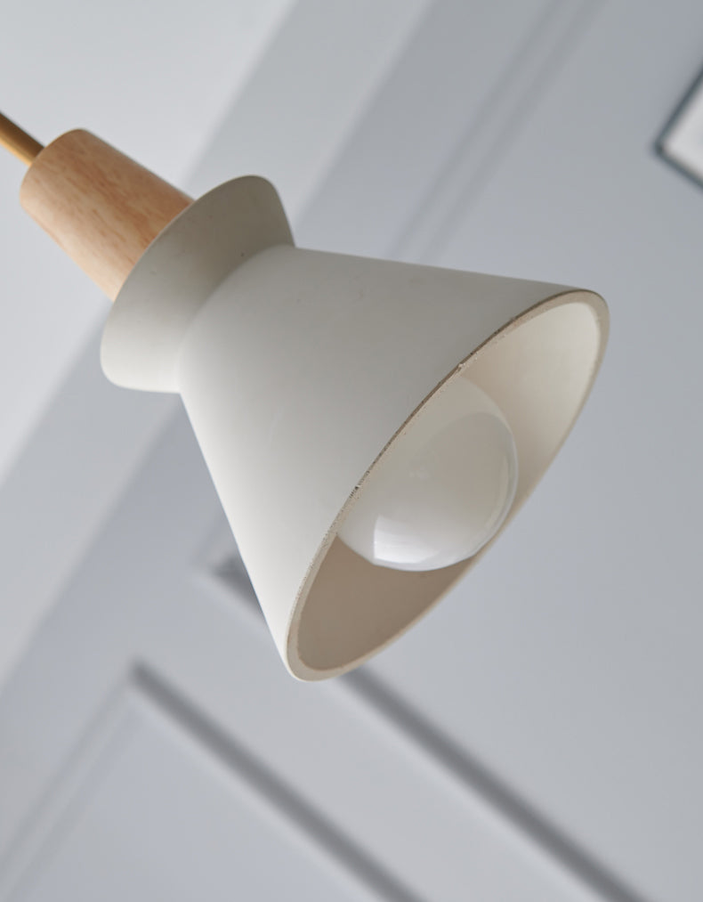 Weißer Zement verjüngter hängende leichte nordische minimalistische Stil 1 Light Restaurant Down Mini Anhänger