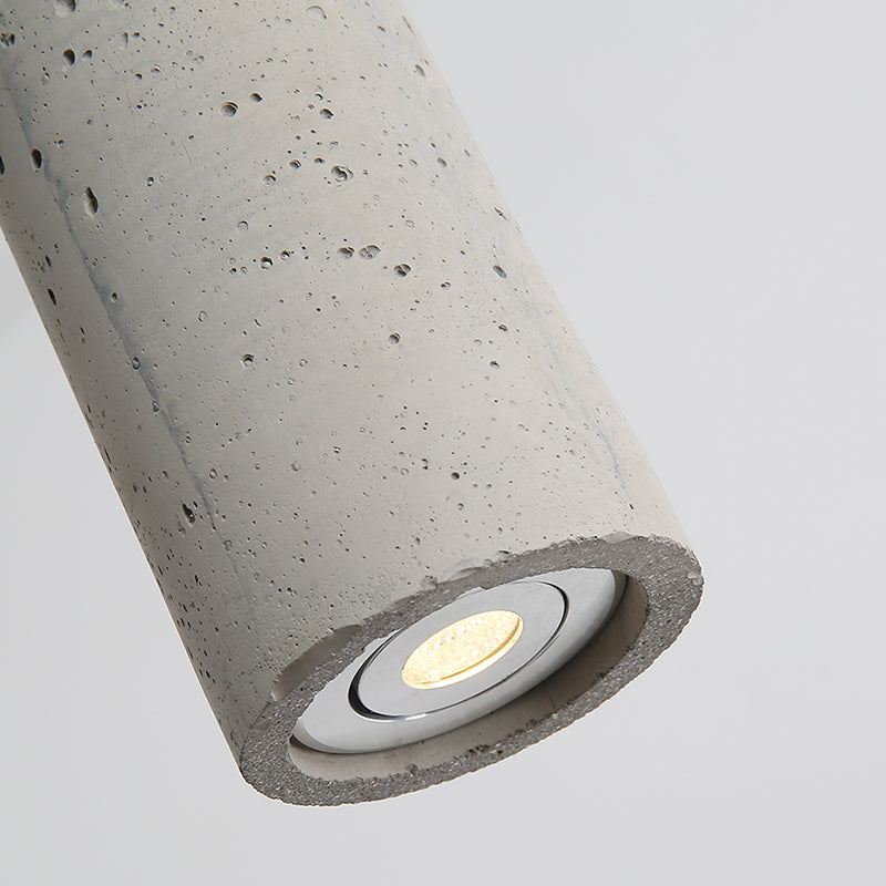 Nordische moderne zylindrische Form Pendelleuchte Beton kleines Suspension Licht für Wohnzimmer