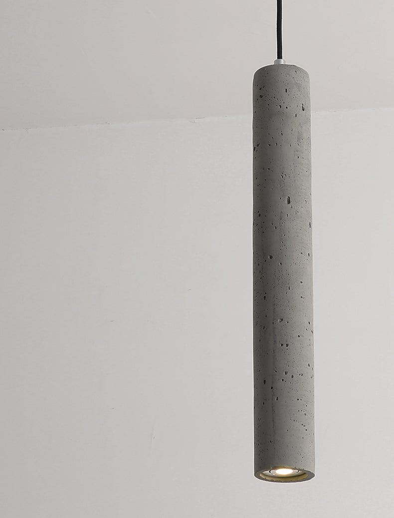Nordische moderne zylindrische Form Pendelleuchte Beton kleines Suspension Licht für Wohnzimmer