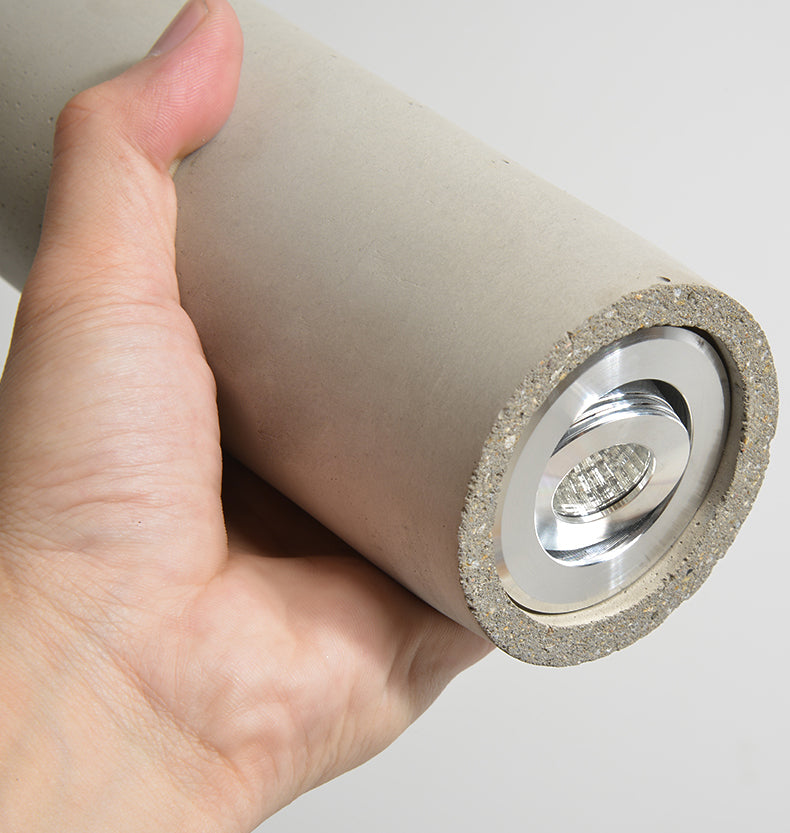 Nordische moderne zylindrische Form Pendelleuchte Beton kleines Suspension Licht für Wohnzimmer