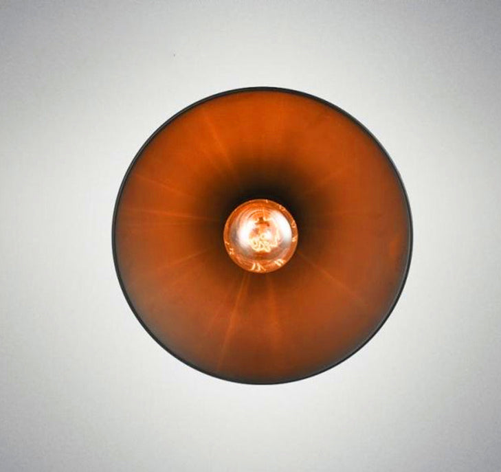 Black 1 Light Pendant Light Industrial Retro Tapered Shade Metal Hanging Lamp for Dining Room