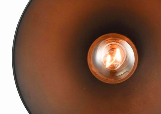 Black 1 Light Pendant Light Industrial Retro Tapered Shade Metal Hanging Lamp for Dining Room