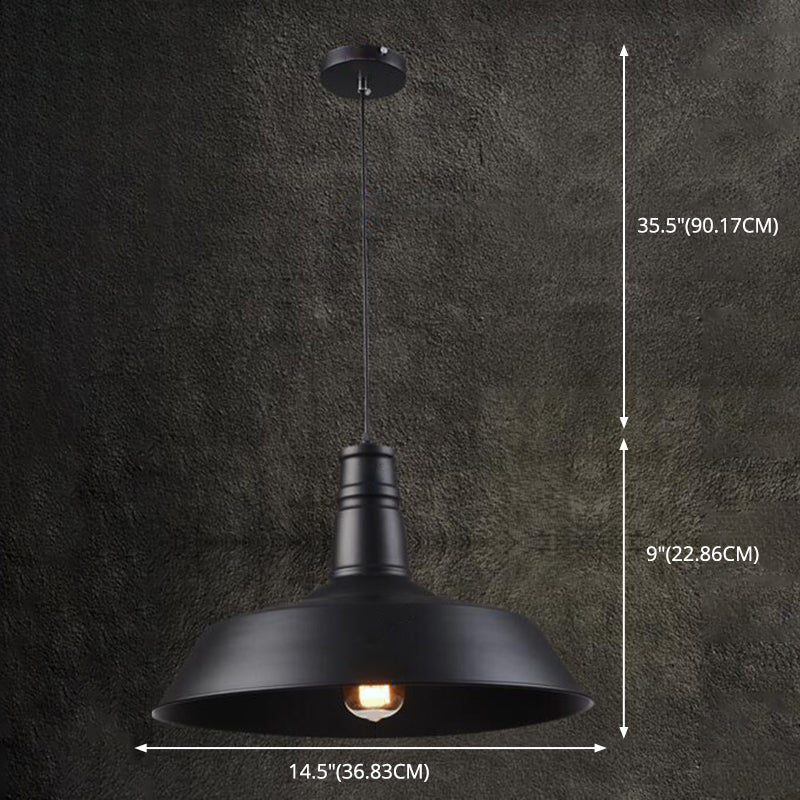 Retro industriële flesdop schaduw hanger licht metaal 1 lichte restaurant hangluchting