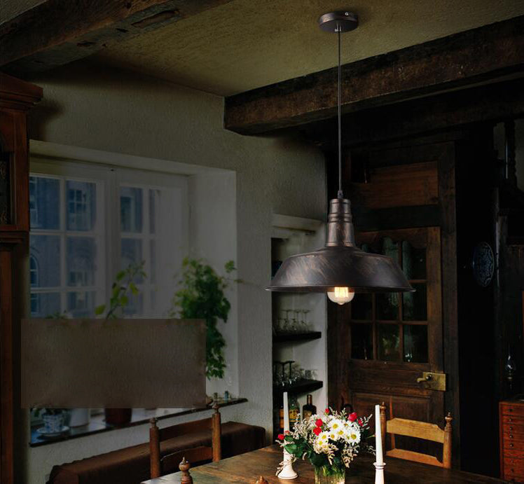 Retro industriële flesdop schaduw hanger licht metaal 1 lichte restaurant hangluchting