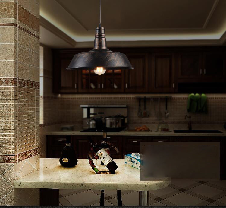 Retro industriële flesdop schaduw hanger licht metaal 1 lichte restaurant hangluchting