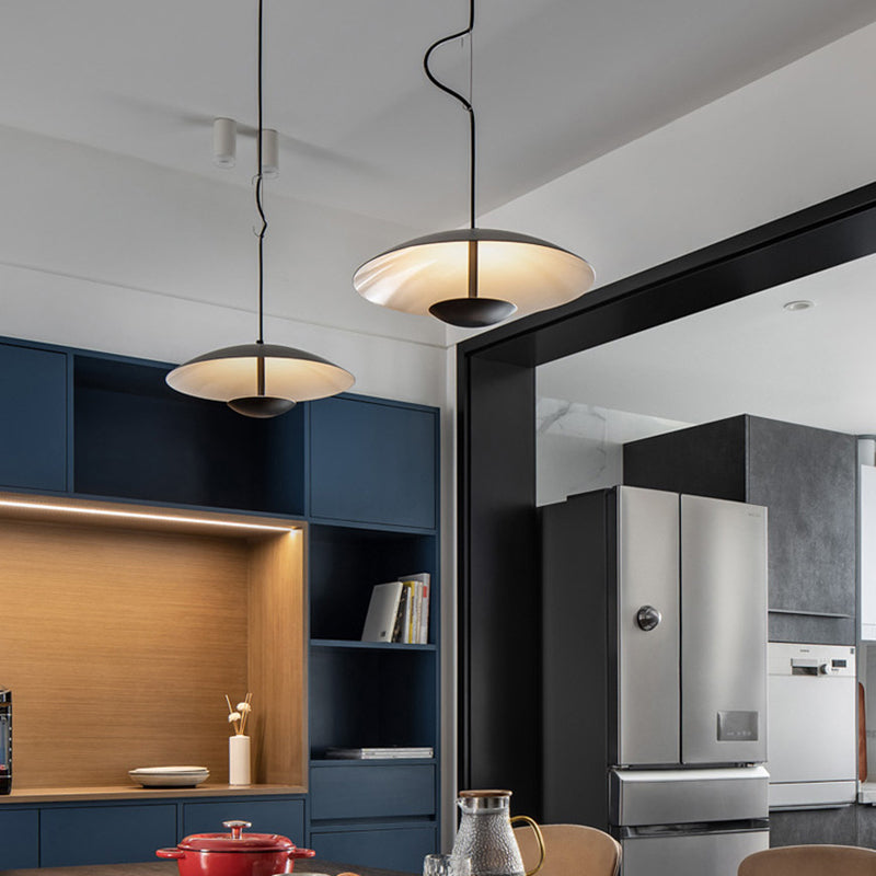 Nordic Modern Creative Metal Pendant Light Flying Saucer LED Small Suspension Light for Bedroom