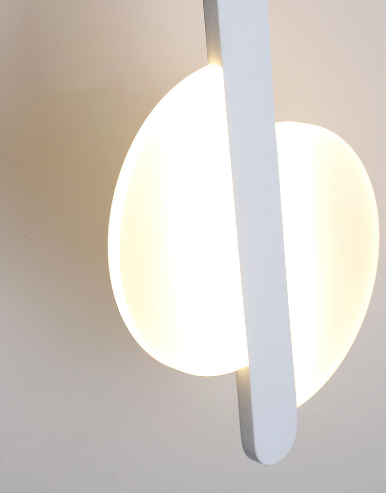 Round Shape LED Pendant Lamp Modern Minimalist Metal Hanging Lamp for Living Room