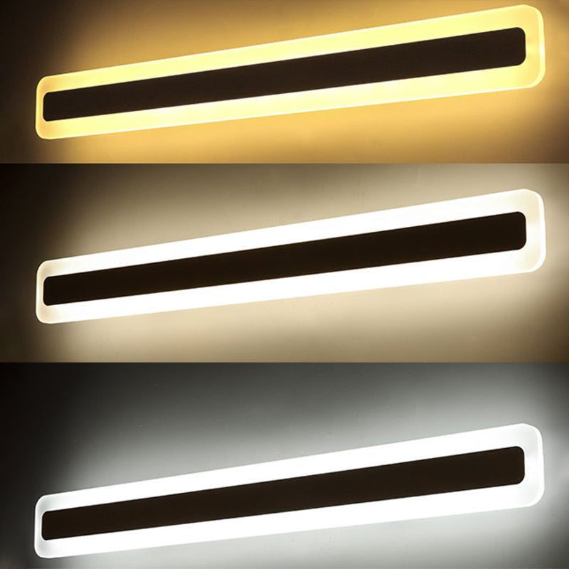 Rechthoekige LED ijdelheid lamp Moderne minimalistische stijl acryl single ijdelheid licht