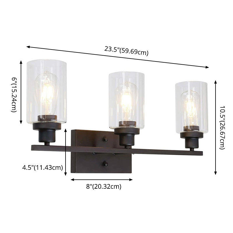 Cilindro vanità luci specchio in stile industriale americano Vanity Light