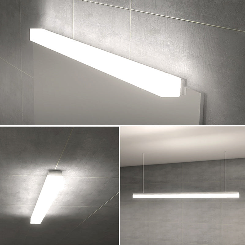 Rectangle LED Vanity Lamp Modern Minimalist Style Acrylic Single Vanity Light