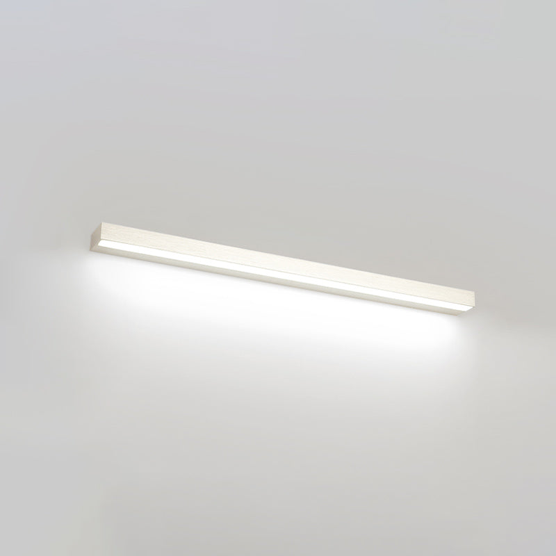 Rectangle LED Vanity Lamp Modern Minimalist Style Plastic Single Vanity Light