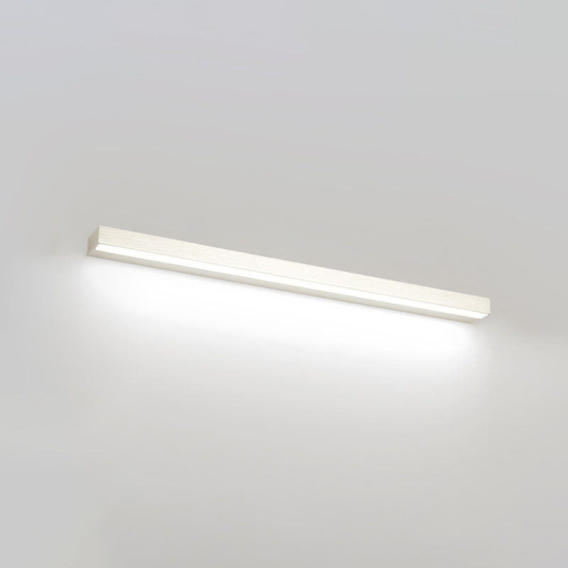 Rectangle LED Vanity Lamp Modern Minimalist Style Plastic Single Vanity Light