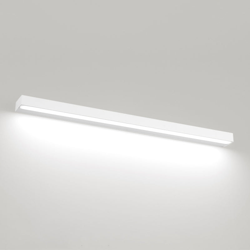 Rectangle LED Vanity Lamp Modern Minimalist Style Plastic Single Vanity Light