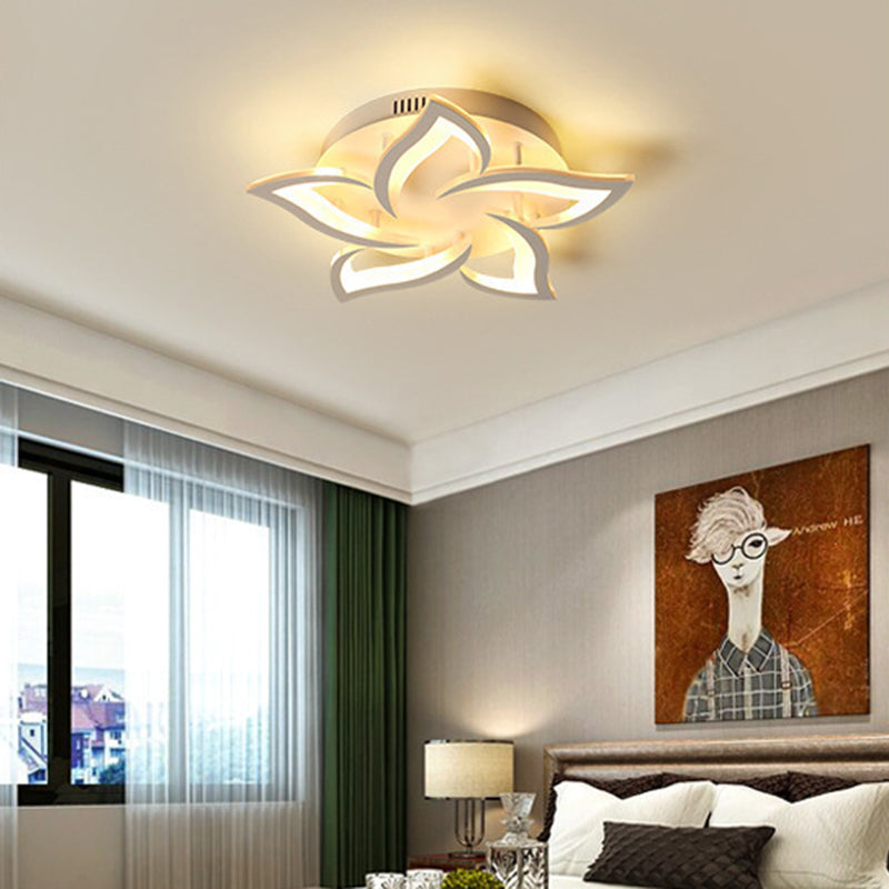Bloemverzonken plafondlamp Modern acryl LED Wit inbouw plafondarmatuur
