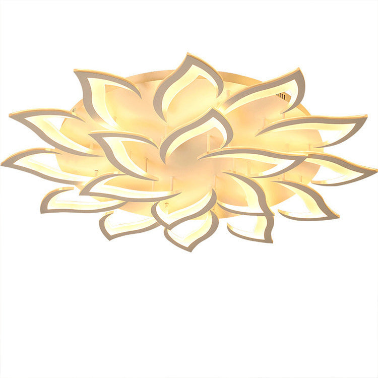 Flower Flush Ceiling Light Fixture Modern Acrylic LED White Flush Mount Ceiling Fixture
