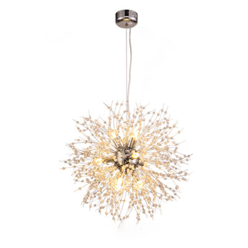 Paardebloem gevormd metallic hangend licht Moderne Minimalistische stijl Restaurant Pendant plafondlamp met 47 "verstelbare hangdraad