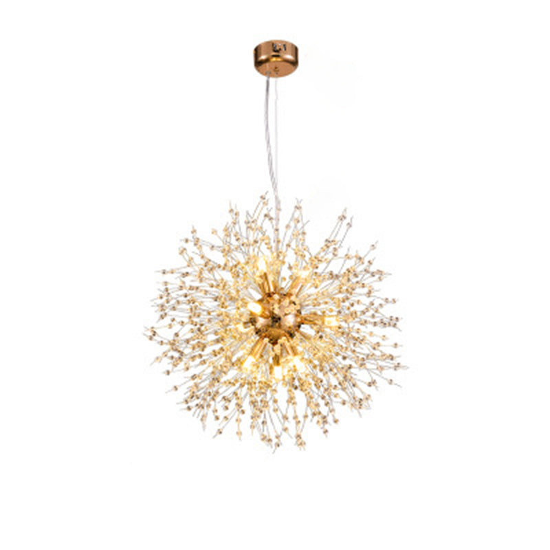 Paardebloem gevormd metallic hangend licht Moderne Minimalistische stijl Restaurant Pendant plafondlamp met 47 "verstelbare hangdraad