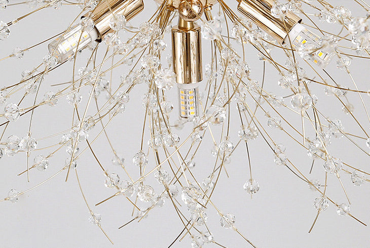 Paardebloem gevormd metallic hangend licht Moderne Minimalistische stijl Restaurant Pendant plafondlamp met 47 "verstelbare hangdraad