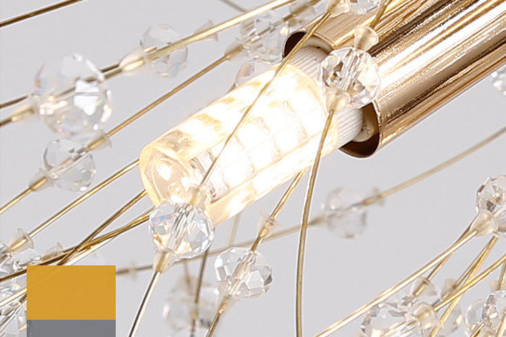 Paardebloem gevormd metallic hangend licht Moderne Minimalistische stijl Restaurant Pendant plafondlamp met 47 "verstelbare hangdraad