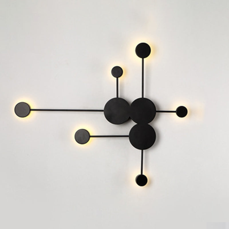 Kreisförmige Wandmontaglampe moderne Einfachheit Acrylwandhalterung für Wohnzimmer