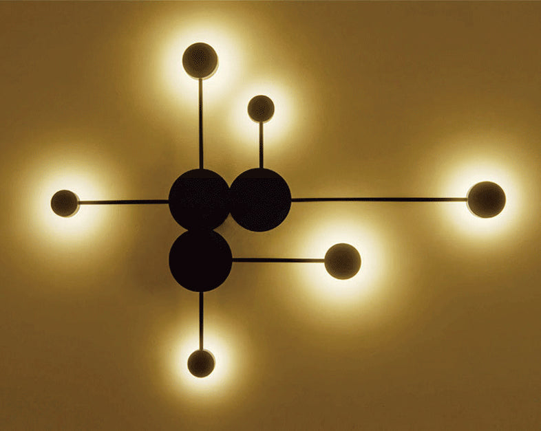 Kreisförmige Wandmontaglampe moderne Einfachheit Acrylwandhalterung für Wohnzimmer