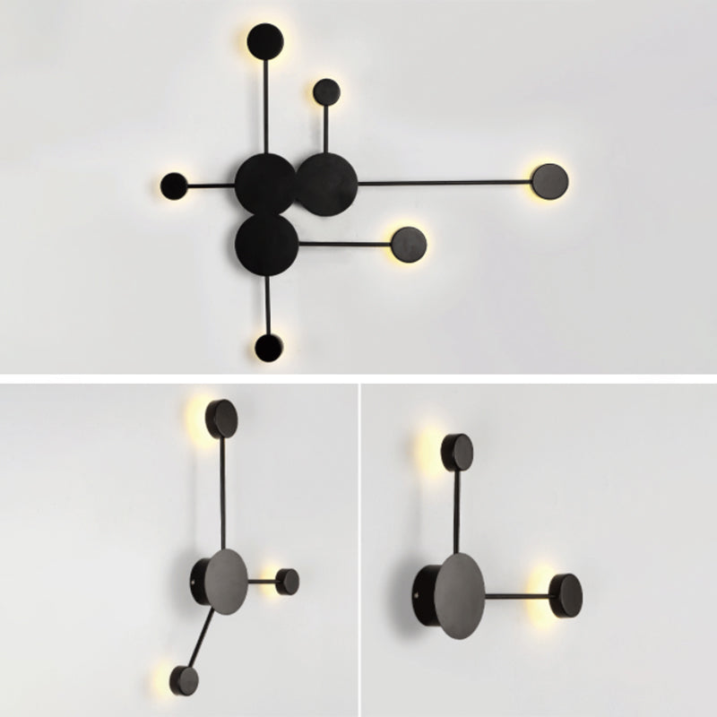 Kreisförmige Wandmontaglampe moderne Einfachheit Acrylwandhalterung für Wohnzimmer