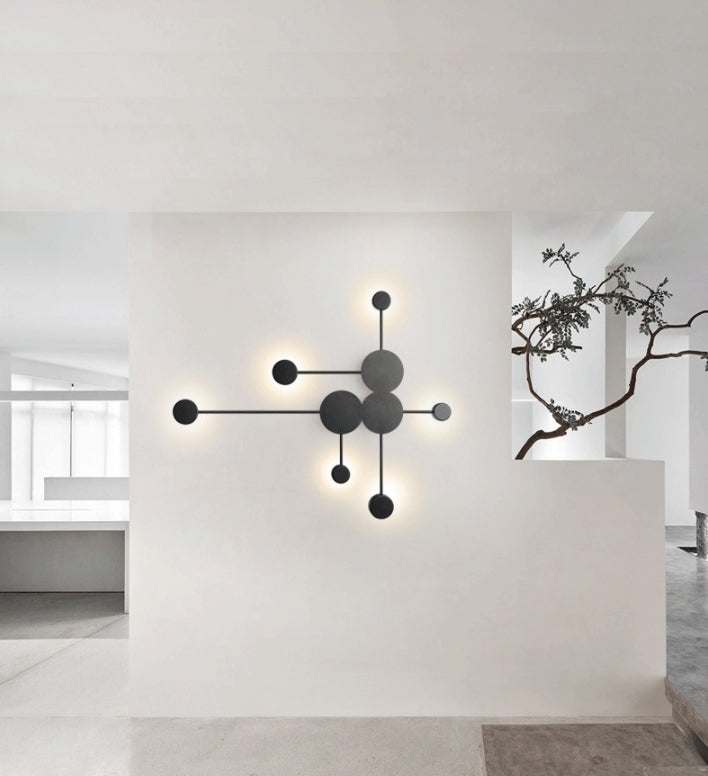 Kreisförmige Wandmontaglampe moderne Einfachheit Acrylwandhalterung für Wohnzimmer