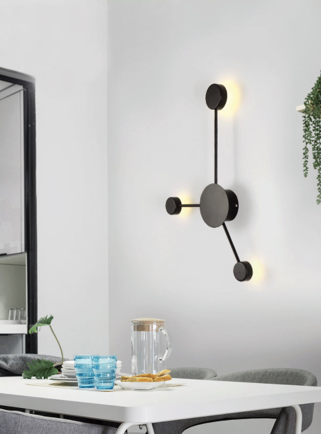 Kreisförmige Wandmontaglampe moderne Einfachheit Acrylwandhalterung für Wohnzimmer